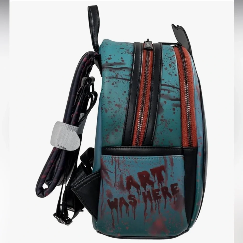 Loungefly Terrifier Art the Clown Blood Splatter Glow-in-the-Dark Mini-Backpack